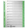 Leitz 16520055 tab index Numeric tab index Cardboard Green, pelēka