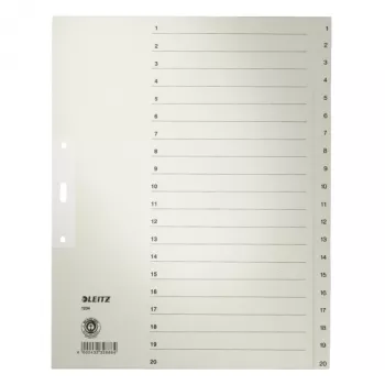 Leitz reģistrs balts, 240 mm, 300 mm, 1 gab. Leitz reģistrs balts. Platums: 240 mm, Augstums: 300 mm. Daudzums iepakojumā: 1 gab.