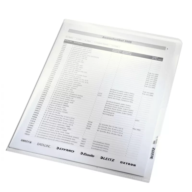 Leitz 40200003 dokumentu kabata 210 x 297 mm (A4) Polipropilēns (PP)