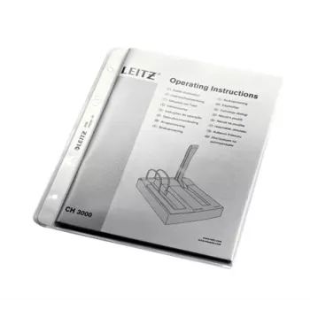 Leitz Premium kabata A5, 30% pirmslietošanas pārstrādāta plastmasa, A5, Caurspīdīga, Polipropilēns (PP), 0,13 mm, 170 mm, 215 mm