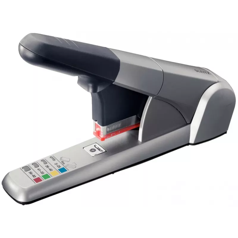 Leitz lieljaudas skavotājs, 80 lapas, sudraba krāsā, Leitz 5591, 5592, 5593, 5594, metāls, plastmasa, 4,3 cm, 1 kg