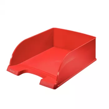Leitz Letter tray Plus Jumbo, plastmasa, sarkana, A4, aploksne, vēstule, piezīme, papīrs, 242 x 330 x 95 mm, 255 x 357 x 103 mm