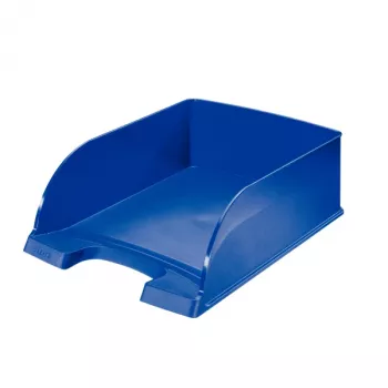 Leitz Letter Tray Plus Jumbo, Plastmasa, Zila, A4, Aploksne, Vēstule, Piezīme, Papīrs, 242 x 330 x 95 mm, 255 x 357 x 103 mm
