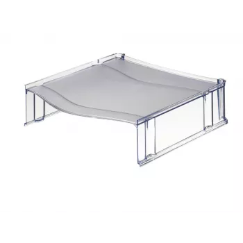 Leitz vēstuļu paliktņa paaugstinātājs Plus Universal, Plastmasa, Pelēks, Caurspīdīgs, 254 mm, 265 mm, 70 mm, 200 g