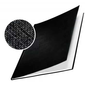 Leitz impressBIND vāki Hard linen 10,5 mm, A4, kartons, melns, matēts, 105 loksnes, 1,05 cm