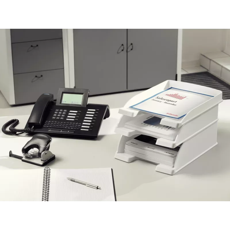 Leitz 52330084 galda organizators/paplāte Polistirols Sudraba