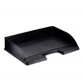 Leitz vēstuļu paliktnis Plus Landscape Standard, plastmasa, melns, A4, 350 x 245 x 63 mm, 363 mm, 273 mm