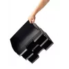 Leitz Letter tray Plus Landscape Jumbo, plastmasa, melna, aploksne, vēstule, piezīme, papīrs, 350 x 103 x 273 mm, 363 x 273 x 103 mm, 400 g