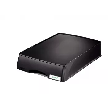 Leitz Letter tray Drawer unit Plus, plastmasa, melna, A4, 255 mm, 376 mm, 70 mm