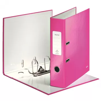 Leitz šķirkļu mape 180° WOW POB/laminēta A4/80mm, A4, kartons, rozā, 600 loksnes, 80 g/m², 8 cm