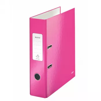 Leitz šķirkļu mape 180° WOW POB/laminēta A4/80mm, A4, kartons, rozā, 600 loksnes, 80 g/m², 8 cm