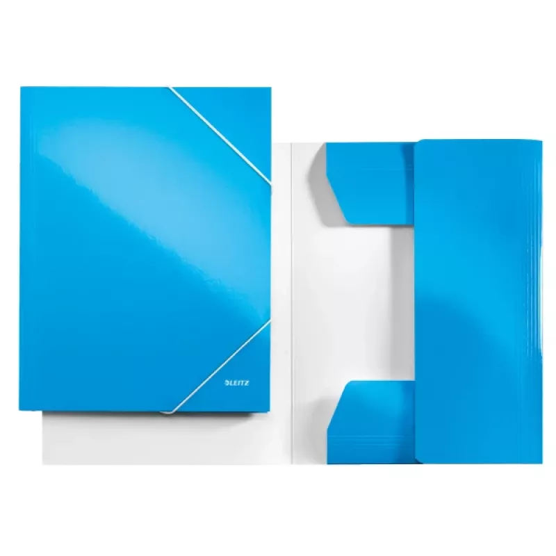 Leitz 3 atloku mape WOW Card/POB A4, A4, Polipropilēns (PP), Zila, 250 lapas, 80 g/m², Papīrs