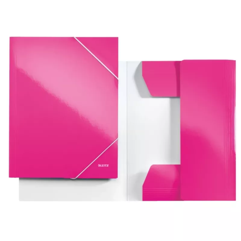 Leitz 3-Flap Folder WOW Card/POB A4, A4, Polipropilēns (PP), Rozā, 250 loksnes, 80 g/m², Papīrs