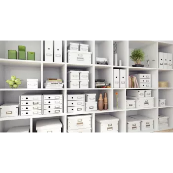 Leitz Click & Store WOW DVD glabāšanas kaste, balta, kartons, 206 mm, 325 mm, 147 mm, 570 g