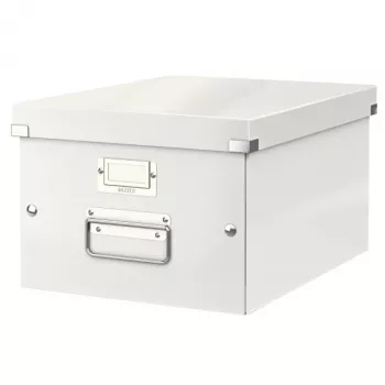 Leitz Click & Store WOW vidēja izmēra uzglabāšanas kaste, balta, kartons, 16,7 l, 265 x 335 x 188 mm, 900 g, 1 gab.