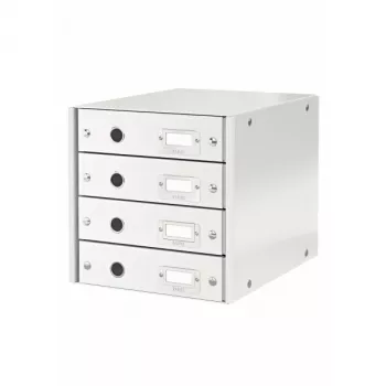 Leitz Click & Store WOW atvilktņu skapis (4 atvilktnes), Balta, Kartons, 286 mm, 282 mm, 330 x 251 x 59 mm, 2.49 kg