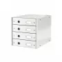 Leitz Click & Store WOW atvilktņu skapis (4 atvilktnes), Balta, Kartons, 286 mm, 282 mm, 330 x 251 x 59 mm, 2.49 kg