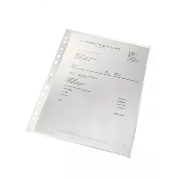 Leitz Recycle A4 kabata, 210 x 297 mm (A4), caurspīdīga, polipropilēns (PP), portreta orientācija, 80 g/m², 0,1 mm