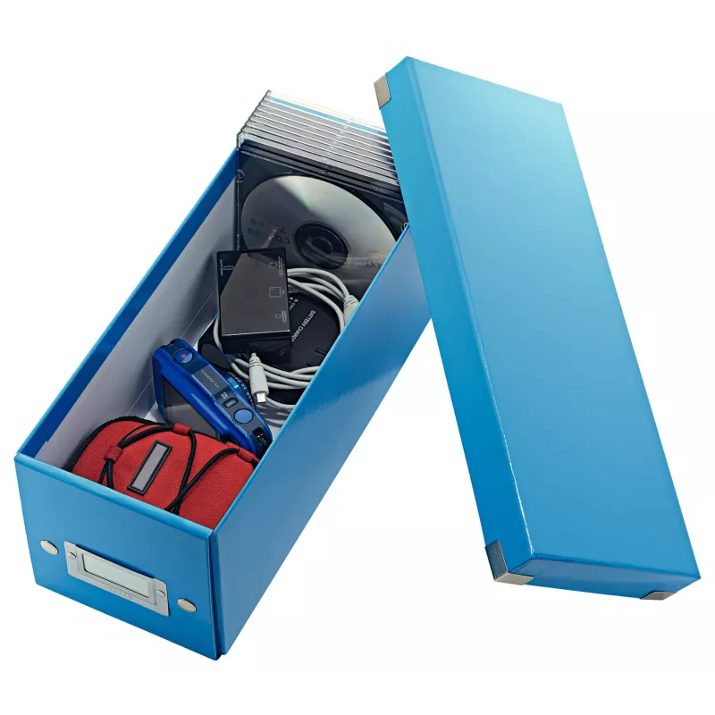 Leitz Click & Store WOW CD glabāšanas kaste, Zila, Kartons, 143 mm, 352 mm, 136 mm, 440 g