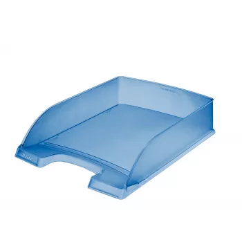 Leitz Letter tray Standard Plus Frosty Standard, Plastic, Blue, A4, 255 mm, 357 mm, 70 mm