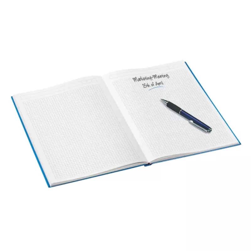 Leitz Notebook WOW A4 rūtiņu, cietie vāki, 90g/80 lapas, zila, A4, 80 lapas, 80 g/m², rūtiņu papīrs, cietie vāki