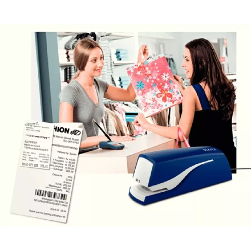 Leitz Electric Stapler 5532 NeXXt 10 loksnes, 10 loksnes, 200 skavas, 1 cm, 1 cm, Plastmasa, Zila