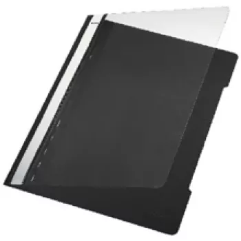 Leitz standarta plastmasas vāciņš melns A4 PVC (25) atskaišu vāks