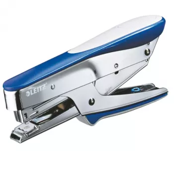 Leitz skavotājs Plier 5545, 15 lapu augšējā ielāde, 15 lapas, zils, metālisks, P2, metāls, plastmasa, 4,35 cm, augšējā