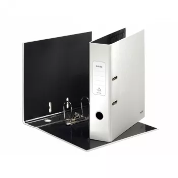 Leitz sviras ātršuvējs 180° WOW POB/laminēts A4/80mm, A4, kartons, balts, 600 lapas, 8 cm, 80 mm