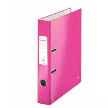 Leitz sviru arhīva mape 180° WOW POB laminēta A4/50mm, A4, Kartons, Rozā, 350 lapas, 80 g/m², 5 cm