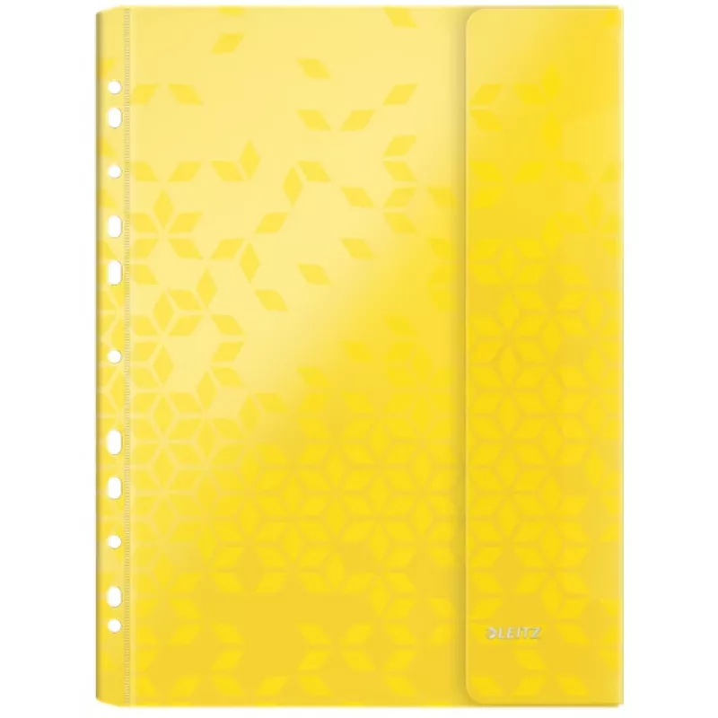Leitz Kabata ar atloku WOW A4 PP dažādās krāsās, A4, Dažādas krāsas, Polipropilēns (PP), 0.2 mm, 235 mm, 4 mm