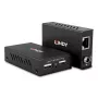 Lindy 100m 2 Portu USB 2.0 Cat. 6 paplašinātājs, AV raidītājs un uztvērējs, 100 m, vadu, melns