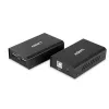 Lindy 100m 2 Portu USB 2.0 Cat. 6 paplašinātājs, AV raidītājs un uztvērējs, 100 m, vadu, melns