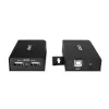 Lindy 100m 2 Portu USB 2.0 Cat. 6 paplašinātājs, AV raidītājs un uztvērējs, 100 m, vadu, melns