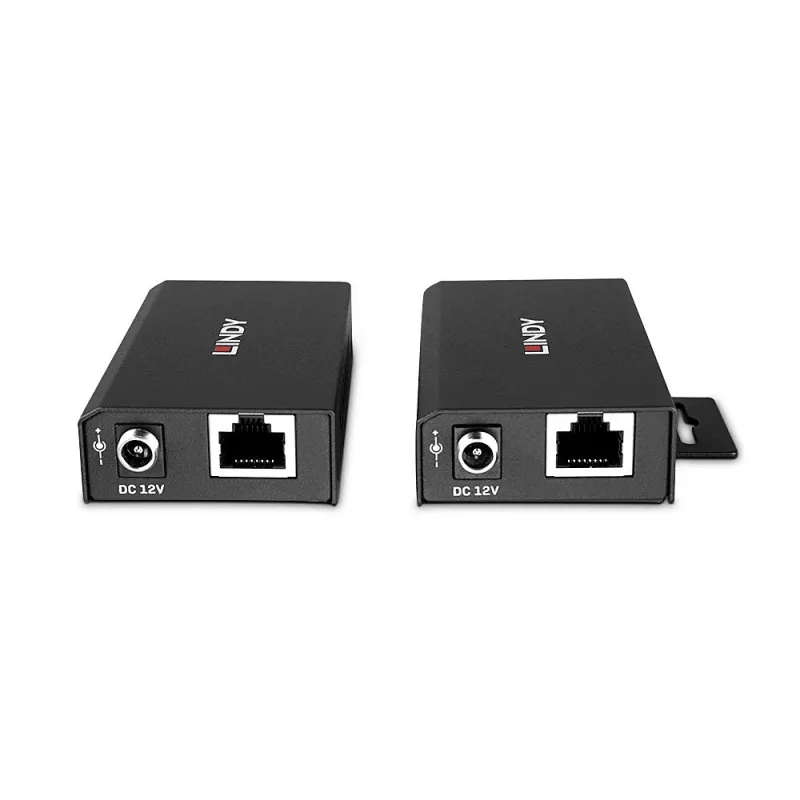 Lindy 100m 2 Portu USB 2.0 Cat. 6 paplašinātājs, AV raidītājs un uztvērējs, 100 m, vadu, melns