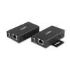 Lindy 100m 2 Portu USB 2.0 Cat. 6 paplašinātājs, AV raidītājs un uztvērējs, 100 m, vadu, melns