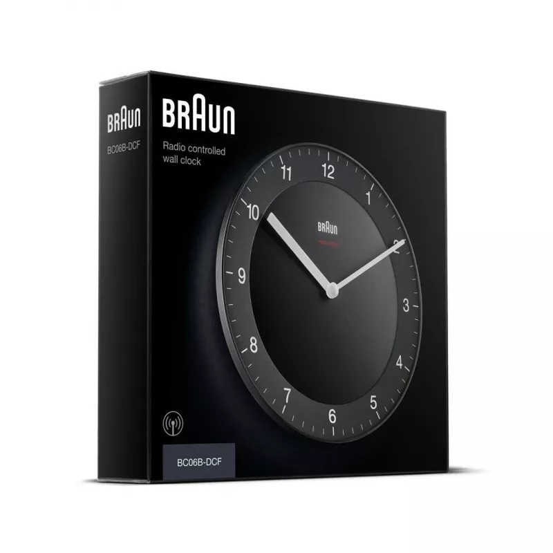 Braun BC06B-DCF kvarca pulkstenis Circle melns