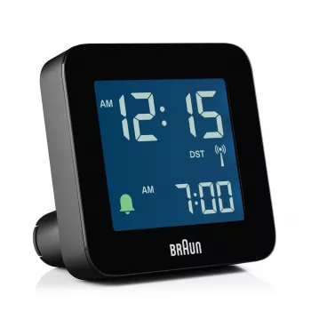Braun BC09-DCF digitālais modinātājpulkstenis, melns