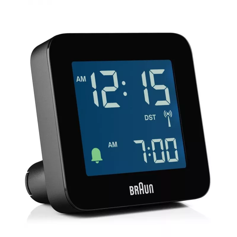 Braun BC09-DCF digitālais modinātājpulkstenis, melns