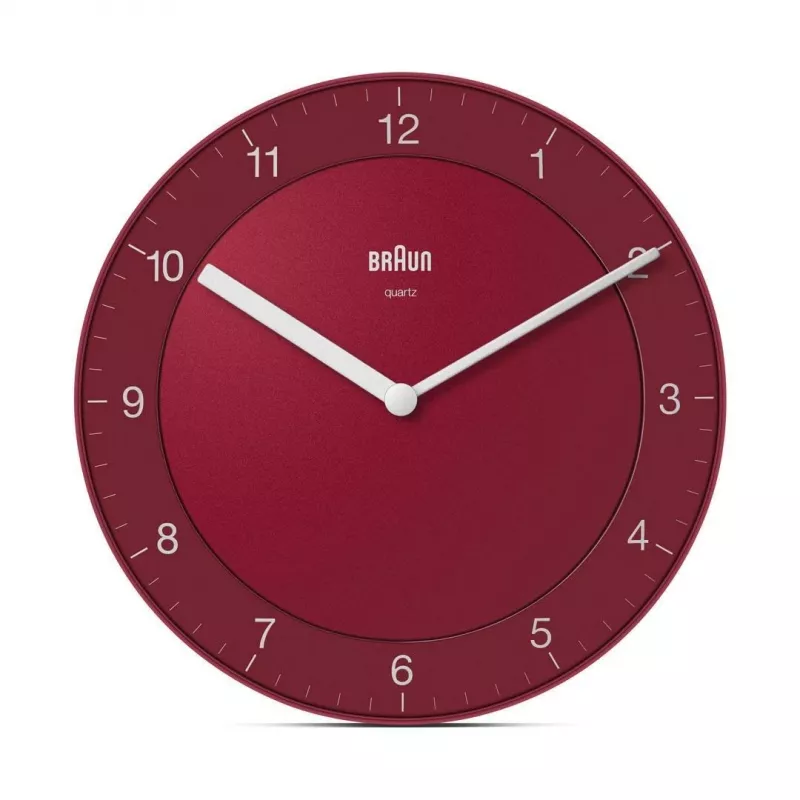 Braun BC06R-DCF Kvarca pulkstenis aplis sarkans