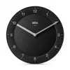 Braun BC 06 B kvarca sienas pulkstenis, analogais, melns, aplis