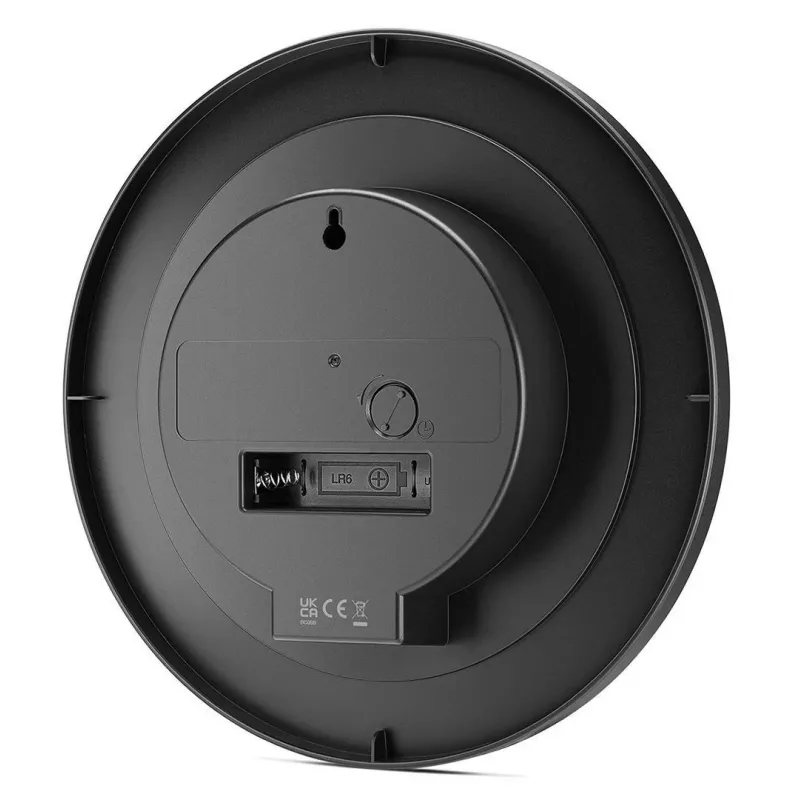 Braun BC 06 B kvarca sienas pulkstenis, analogais, melns, aplis