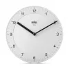 Braun BC06W kvarca pulkstenis, apaļš, balts