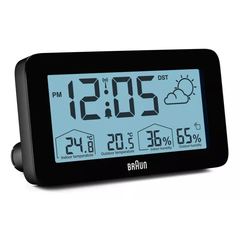 Braun BC13BP-DCF modinātājs Digitālais modinātājs Melns