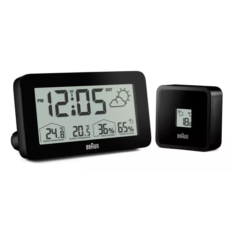 Braun BC13BP-DCF modinātājs Digitālais modinātājs Melns