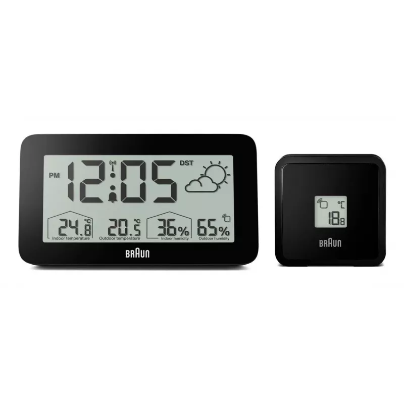 Braun BC13BP-DCF modinātājs Digitālais modinātājs Melns