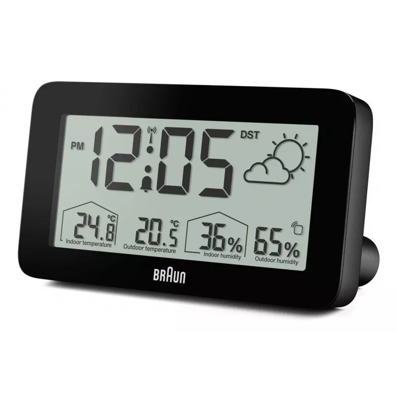 Braun BC13BP-DCF modinātājs Digitālais modinātājs Melns