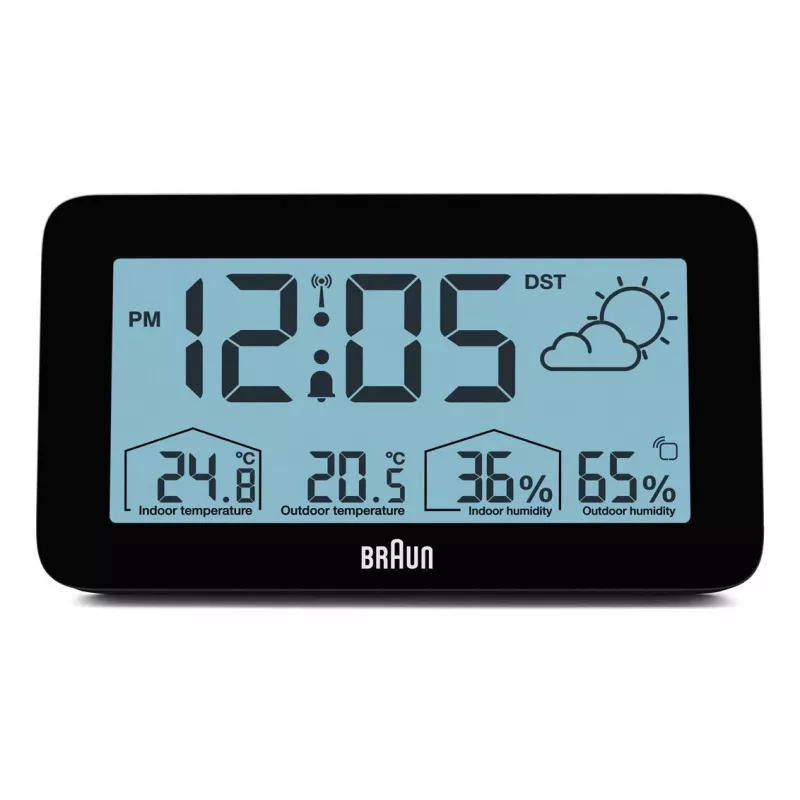 Braun BC13BP-DCF modinātājs Digitālais modinātājs Melns