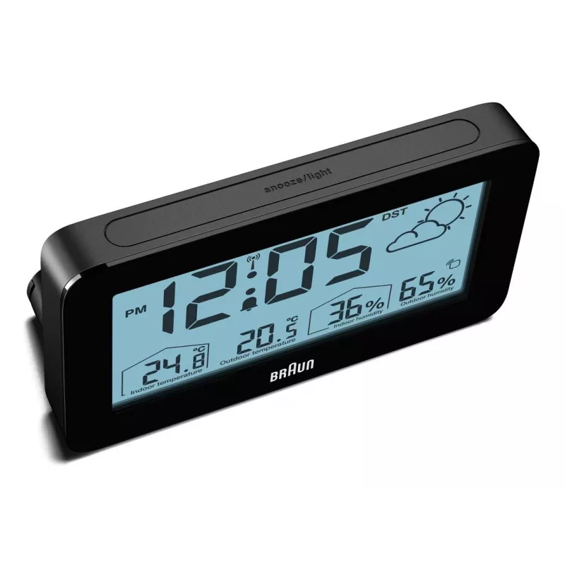 Braun BC13BP-DCF modinātājs Digitālais modinātājs Melns
