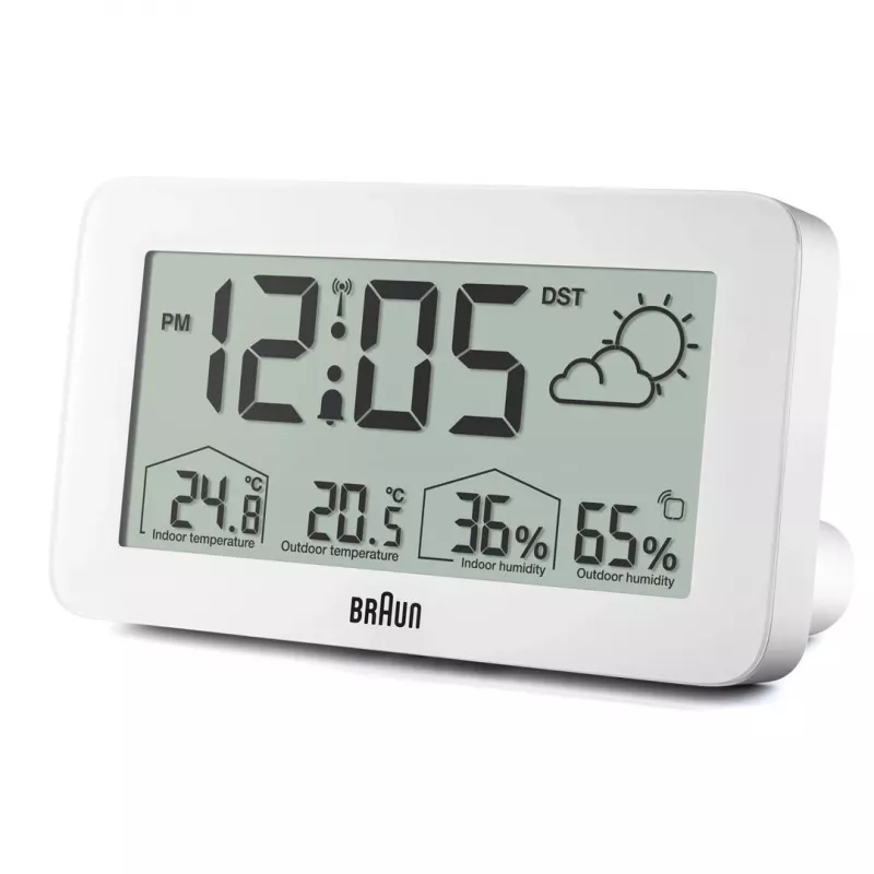 Braun BC13WP-DCF digitālais modinātājs Digitālais modinātājs Balts
